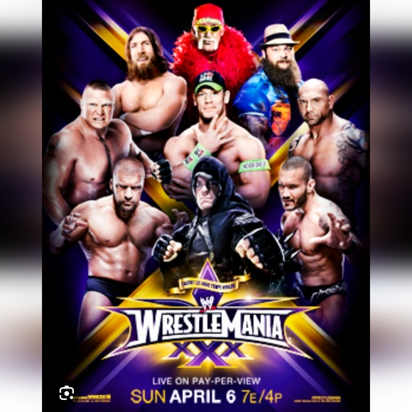 WrestleMania XXX 30 2014 shirt Batista Brock Lesnar Hulk Hogan The Undertaker 💪 - Picture 5 of 5